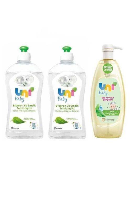 Biberon Ve Emzik Temizleyici 500 Ml*2+Doğal Içerikli Saç Ve Vücut Şampuanı
