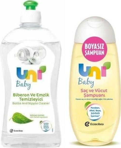 Bitkisel Içerikli Biberon Ve Emzik Temizleyici 500 Ml+Boyasız Saç Ve Vücut Şampuanı*2