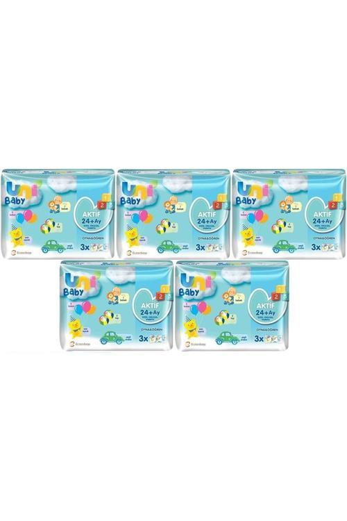 Islak Havlu Aktif / Oyna & Öğren 52 Yaprak (15 Li Set) 780 Yaprak (5Pk*3)