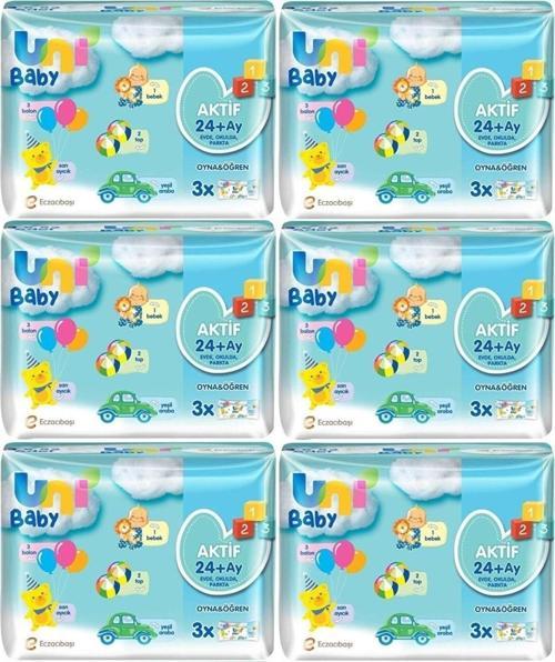 Islak Havlu Aktif / Oyna & Öğren 52 Yaprak (18 Li Set) 936 Yaprak (6Pk*3)