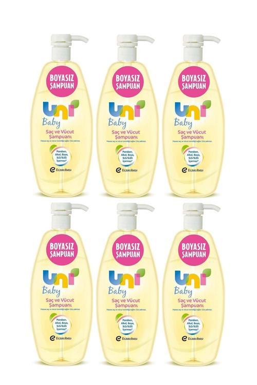 Şampuan 700Ml Boyasız Pompalı Bebekler İçin 6 Lı Set