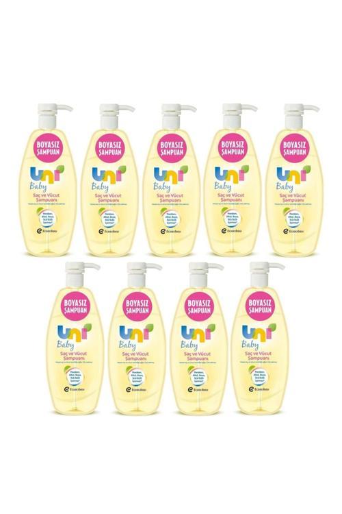 Şampuan 700Ml Boyasız Pompalı Bebekler İçin 9 Lu Set