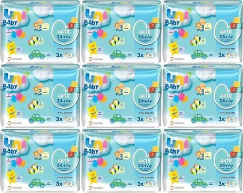 Islak Havlu Aktif / Oyna & Öğren 52 Yaprak (27 Li Set) 1404 Yaprak (9Pk*3)