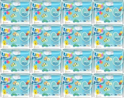 Islak Havlu Aktif / Oyna & Öğren 52 Yaprak (48 Li Set) 2496 Yaprak (16Pk*3)