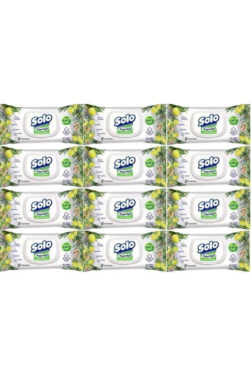 Islak Havlu Mendil 50 Yaprak Limon & Biberiye (12 Li Set) (4Pk*3) 600 Yaprak