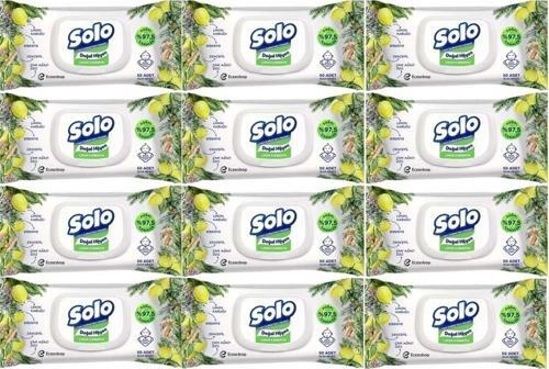 Islak Havlu Mendil 50 Yaprak Limon & Biberiye (12 Li Set) (4Pk*3) 600 Yaprak