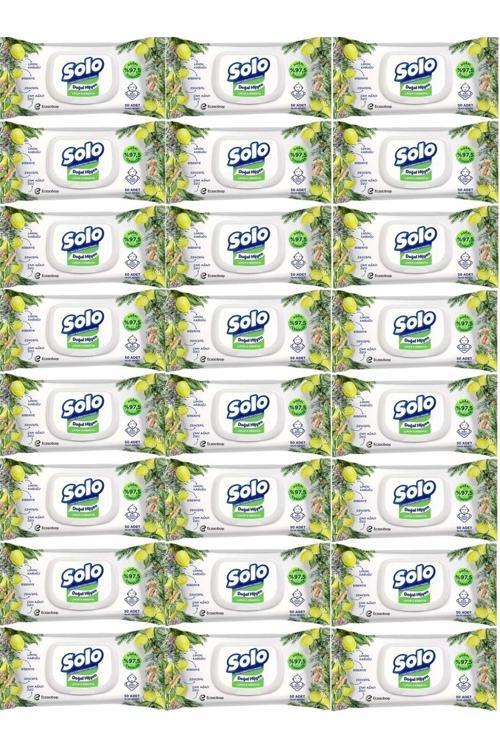 Islak Havlu Mendil 50 Yaprak Limon & Biberiye (24 Lü Set) (8Pk*3) 1200 Yaprak