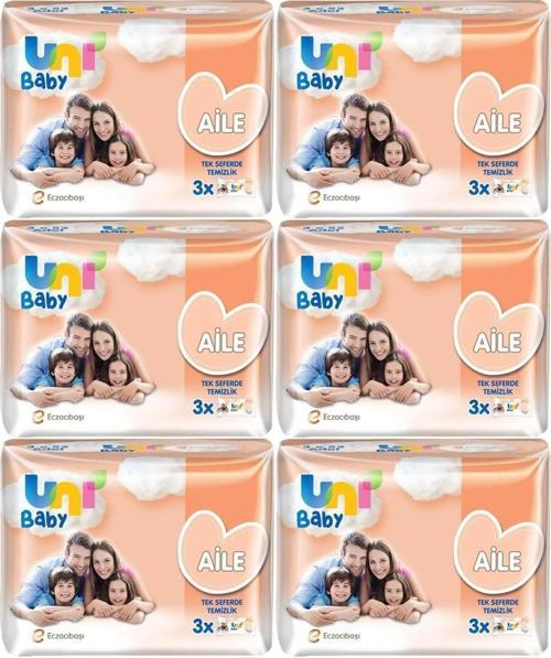 Islak Havlu Mendil Aile 52 Yaprak (18 Li Set) 936 Yaprak (6Pk*3)