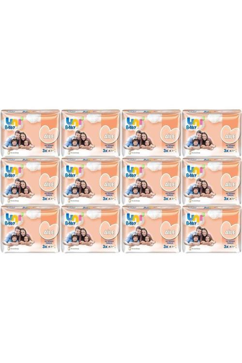 Islak Havlu Mendil Aile 52 Yaprak (36 Lı Set) 1872 Yaprak (12Pk*3)