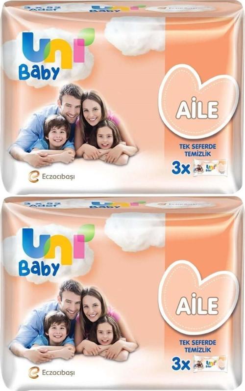 Islak Havlu Mendil Aile 52 Yaprak (6 Lı Set) 312 Yaprak (2Pk*3)