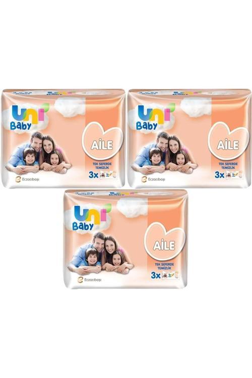 Islak Havlu Mendil Aile 52 Yaprak (9 Lu Set) 468 Yaprak (3Pk*3)