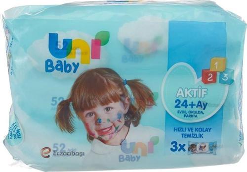 Islak Mendil 3X52'Li Aktif 24+Ay (12'Li)