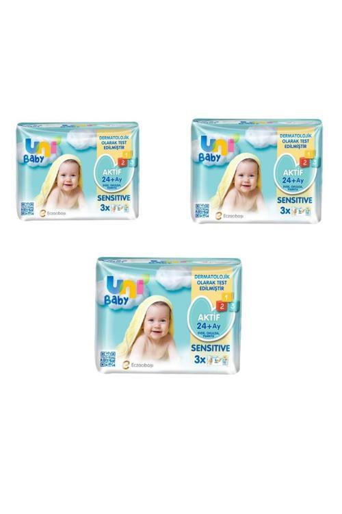 Unibaby Islak Mendil Aktif Senstive (52*3 )*8 Paket 1248 Yaprak