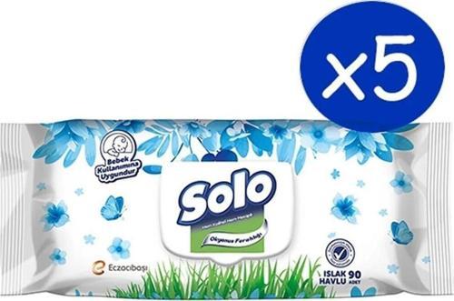 Islak Havlu Okyanus 90 Yaprak 5'Li Set 450 Yaprak