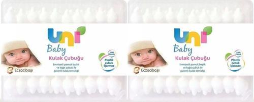Kulak Temizleme Çubuğu 60 Adet Emniyetli (Bebekler Için) (2 Li Set)