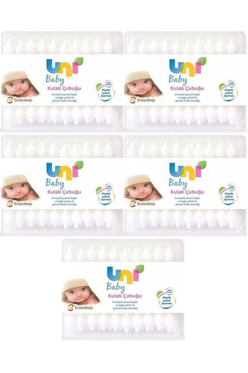 Kulak Temizleme Çubuğu 60 Adet Emniyetli (Bebekler Için) (5 Li Set)
