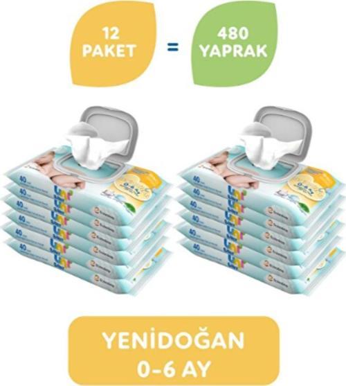 Yenidoğan Islak Mendil 12'Li Paket