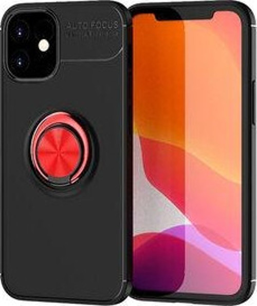 İphone 12 Mini Ultra Koruma Sağlayan Stant Özellikli Yüzüklü Ravel Silikon Kılıf