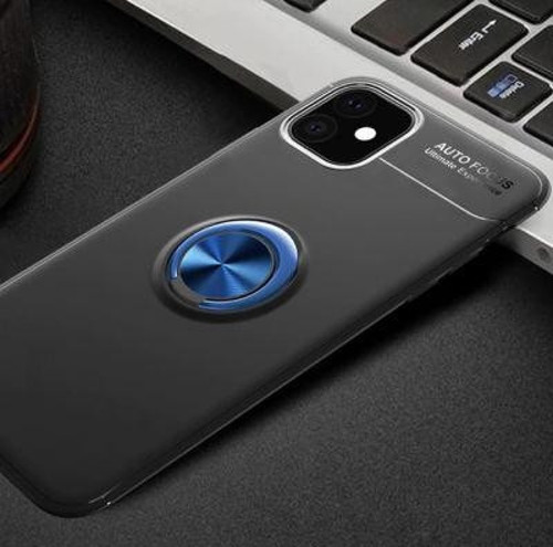 İphone 11 Ultra Koruma Sağlayan Stant Özellikli Yüzüklü Ravel Silikon Kılıf