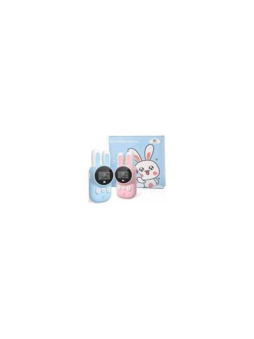 Xj11 Rabbit Çocuk Walkie Talkie Blue-Pink 1-3 Pmr Çocuk Telisizi