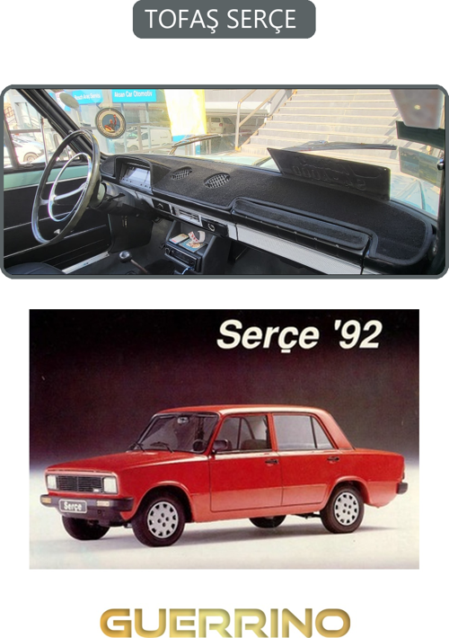 Tofaş Serçe Torpido Koruma Halısı Gri Kenar