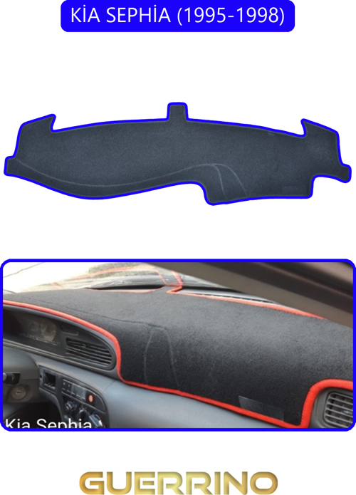 Kia Sephia 1995-1998Torpido Koruma Halısı Mavi Kenar