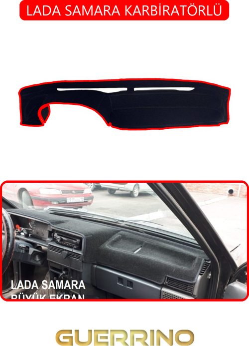 Lada Samara Karbiratörlütorpido Koruma Halısı Kırmızı Kenar