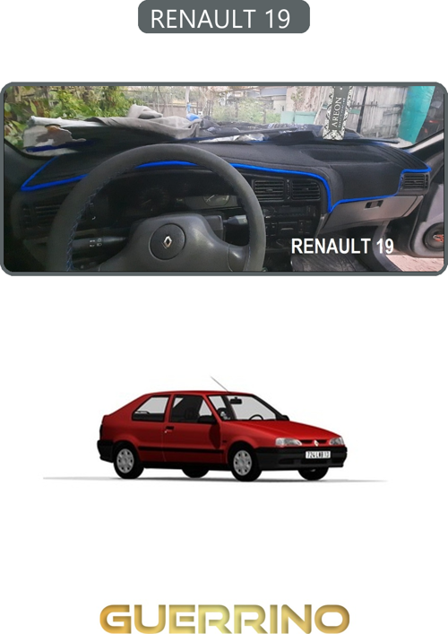 Renault 19 Torpido Koruma Halısı Gri Kenar