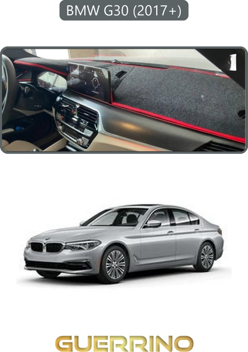 Bmw G30 G31 G38 2017+Torpido Koruma Halısı Gri Kenar