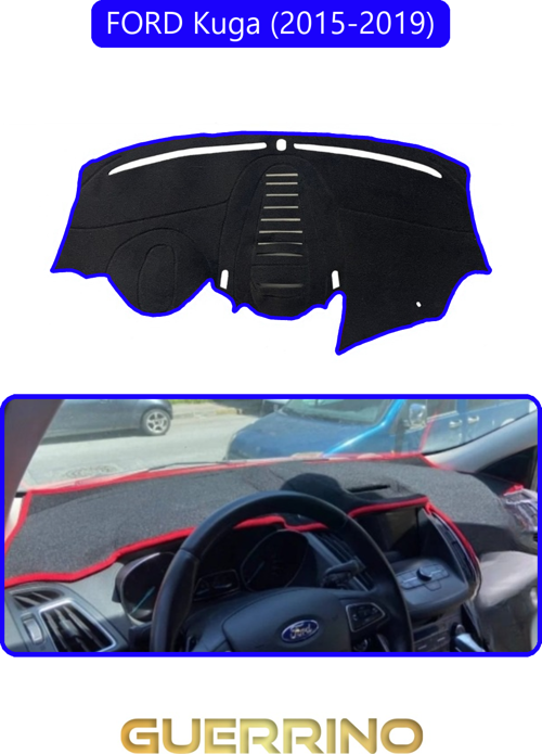 Ford Kuga (2015-2019)Torpido Koruma Halısı Mavi Kenar