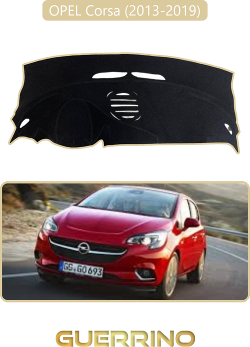 Opel Corsa (2013-2019)Torpido Koruma Halısı Bej Kenar