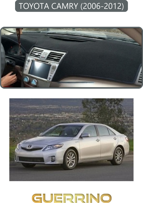Toyota Camry (2006-2012)Torpido Koruma Halısı Gri Kenar