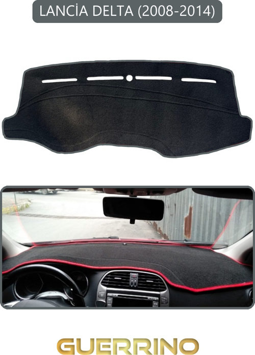 Lancia Delta 2008-2014Torpido Koruma Halısı Gri Kenar