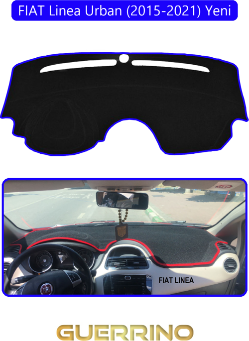 Fıat Linea Urban 2015-2021 Modellerine Uygun  Yenitorpido Koruma Halısı Mavi Kenar