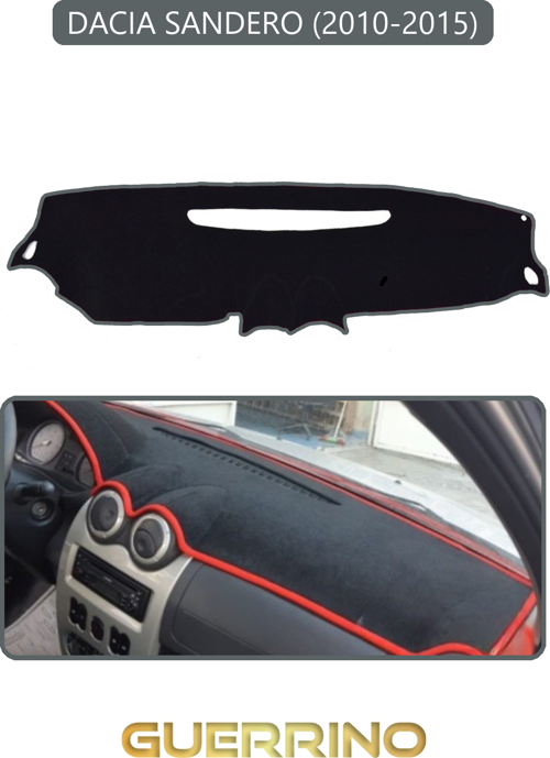 Dacıa Sandero 2010-2015Torpido Koruma Halısı Gri Kenar