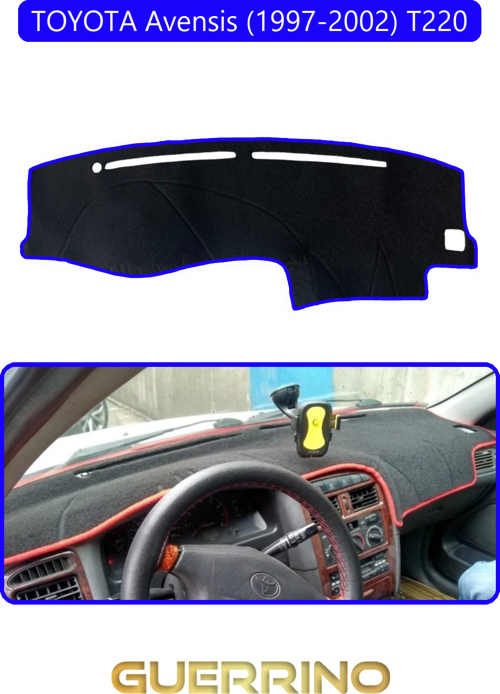 Toyota Avensis (1997-2002) T220Torpido Koruma Halısı Mavi Kenar