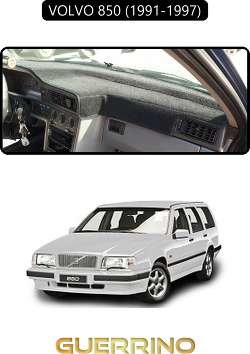 Volvo 850 (1991-1997)Torpido Koruma Halısı Siyah Kenar
