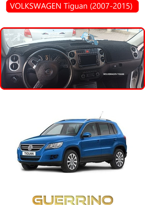 Volkswagen Tiguan (2007-2015) ;Torpido Koruma Halısı Kırmızı Kenar