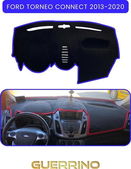 Ford Torneo Connect (2013-2020)Torpido Koruma Halısı Mavi Kenar