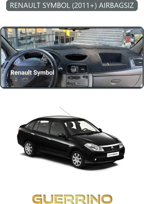 Renault Symbol 2011+ Aırbagsıztorpido Koruma Halısı Gri Kenar