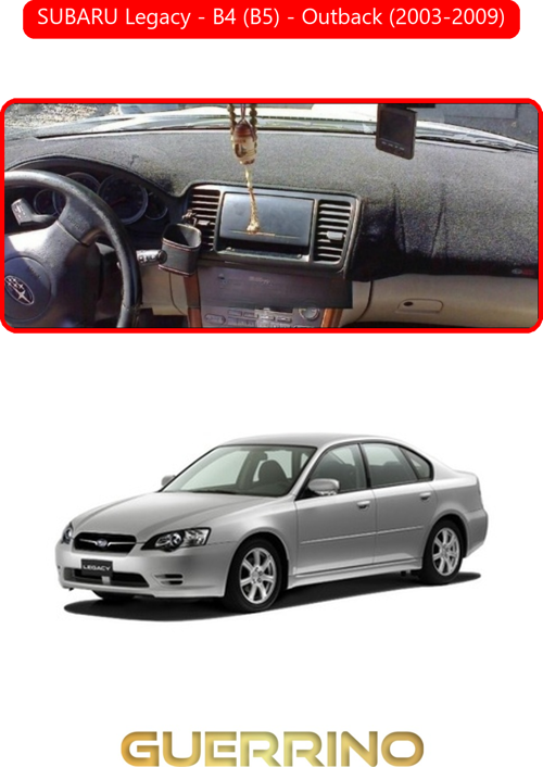 Subaru Legacy / B4 (B5) / Outback (2003-2009)Torpido Koruma Halısı Kırmızı Kenar