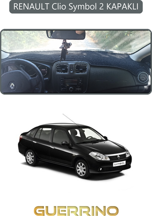 Renault Clio Symbol 2 Kapaklıtorpido Koruma Halısı Gri Kenar