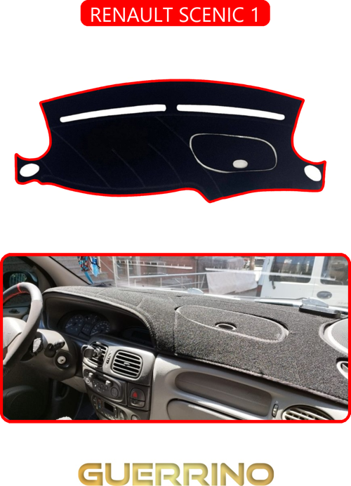 Renault Scenıc 1Torpido Koruma Halısı Kırmızı Kenar