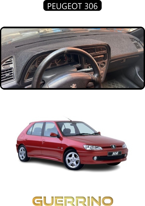 Peugeot 306Torpido Koruma Halısı Siyah Kenar
