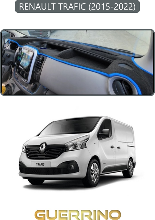 Renault Trafıc (2015-2022)Torpido Koruma Halısı Gri Kenar