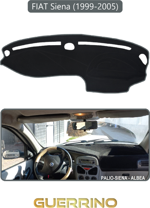 Fıat Siena 1999-2005 Modellerine Uygun Eskitorpido Koruma Halısı Gri Kenar