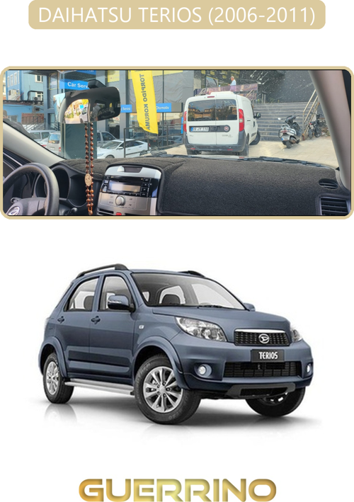 Daıhatsu Terıos 2006-2011Torpido Koruma Halısı Mavi Kenar