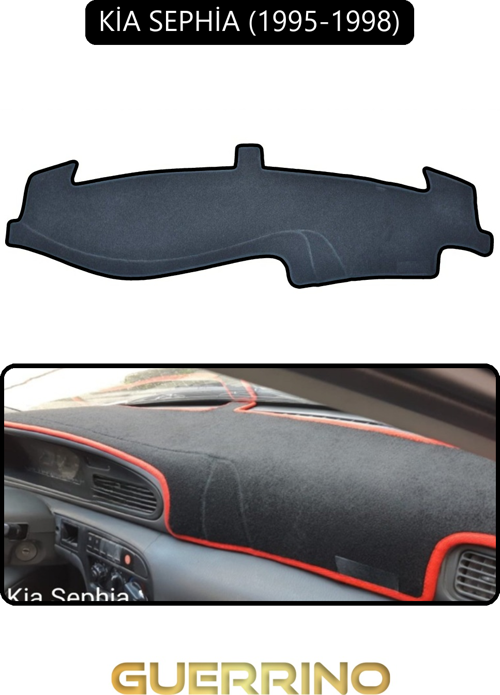 Kia Sephia 1995-1998Torpido Koruma Halısı Siyah Kenar