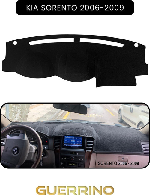 Kia Sorento 2006-2009Torpido Koruma Halısı Siyah Kenar