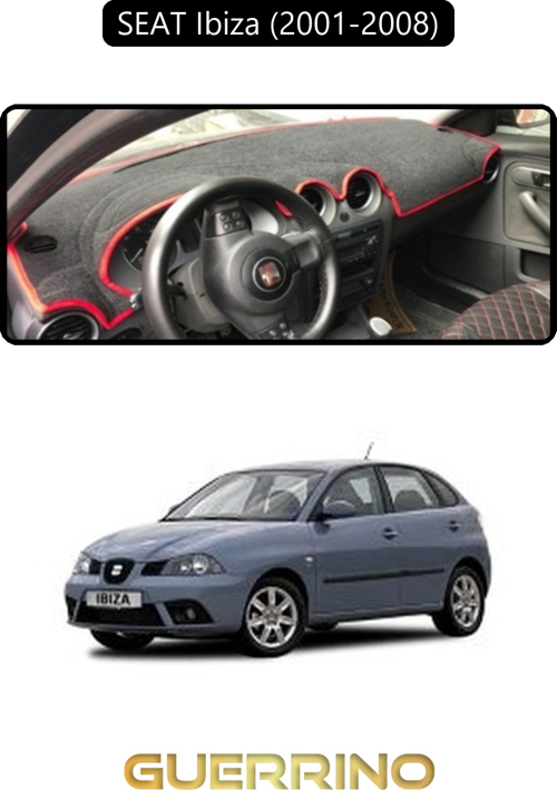 Seat Ibiza (2001-2008)Torpido Koruma Halısı Siyah Kenar